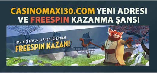 Casinomaxi30.com Yeni Adres ve Freespin Kazanma Şansı
